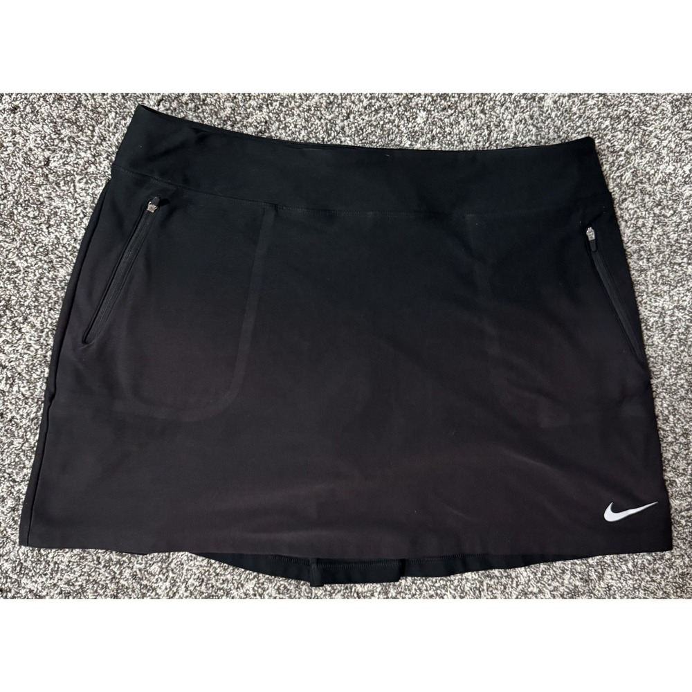 Women's Nike Golf Tour Performance Dri Fit  Black Athletic Skirt Size Large